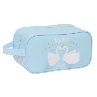 Range Chaussures de Voyage Glow Lab Cisnes Bleu clair 29 x 15 x 14 cm