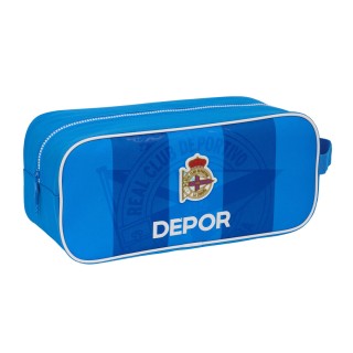 Range Chaussures de Voyage R. C. Deportivo de La Coruña Bleu 34 x 15 x 14 cm