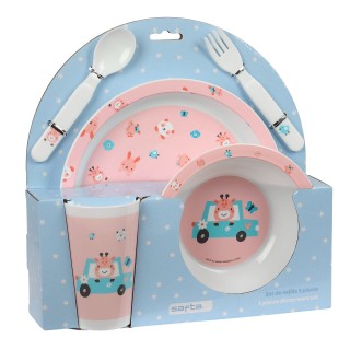 Set de vaisselle pour enfants Safta Jirafa Polyester 26 x 26 x 9 cm