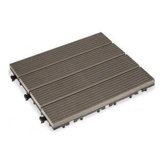 Carreau à emboîtement Ibergarden SM 4P AWH Beige Polyéthylène Composite 30 x 2,6 x 30 cm (6 Unités)