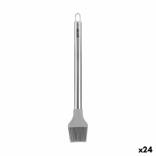 Brosse de cuisine Kinvara KT3657(T/C)HB Silicone Acier inoxydable 28 x 4,5 X 2 cm (12 Unités)