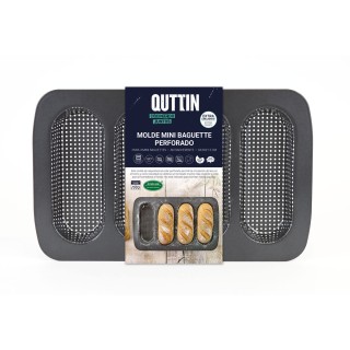 Moule pour Baguettes Quttin Baguette 34,6 x 21,5 x 3 cm (12 Unités)