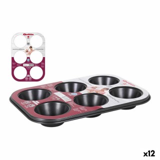 Moule à flan Quttin 52299 26,5 x 18,5 x 3 cm (12 Unités)