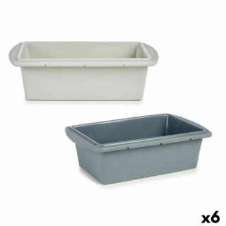 Moule à pâtisserie Kinvara HH026 Gris clair Gris foncé Silicone 22 x 10 x 22 cm Bague (6 Unités)
