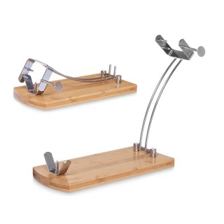 Jambonnier en Bois Kinvara JWHH 3014 Naturel Métal Bambou 47 x 16,5 x 36 cm