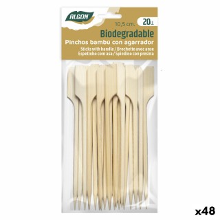 Baguettes en Bambou Algon 13,5 cm Lot 20 Pièces (48 Unités)