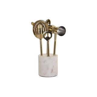 Coffret Cocktail DKD Home Decor Doré Acier inoxydable 500 ml 8 x 8 x 21 cm
