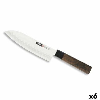 Couteau de cuisine Quttin Santoku Black 17 cm (24 Unités)