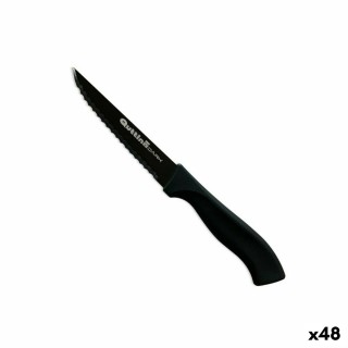 Couteau dentelé Quttin Kasual 22 x 2 x 1,5 cm Noir Argenté