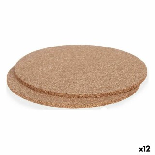 Dessous de plat Kinvara 896 Naturel Bambou Carré 19 x 1 x 19 cm (24 Unités)