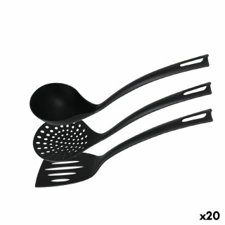 Ensemble de Cuisine Quttin Nero Noir 5 Pièces (4 Unités)