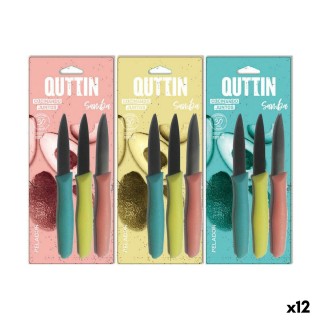 Ensemble de Couteaux Quttin Moare (15 cm) 2,5 mm (6 Unités)
