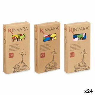 Ensemble de brochettes pour barbecue Kinvara 36340 Bambou (24 Unités)