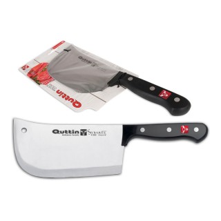 Gros couteau de cuisine Quttin Kasual 14 cm Noir Argenté (24 Unités)