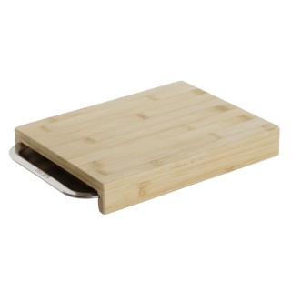 Planche à découper Home ESPRIT Naturel Bambou Acier inoxydable 41 x 18,3 x 2 cm (4 Pièces)