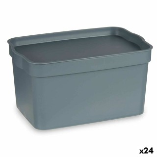 Boîte Multiusage Kipit TP592 2 Gris Plastique 2,3 L 13,5 x 11 x 20 cm (24 Unités)