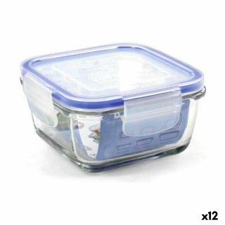 Boîte à lunch hermétique Borgonovo Superblock Carré 15 x 15 x 7,5 cm (12 Unités)