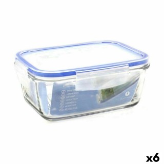 Boîte à lunch hermétique Borgonovo Superblock Rectangulaire 21 x 16 x 8,5 cm (6 Unités)