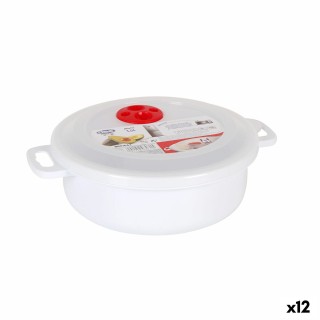 Boîte à lunch avec couvercle pour micro ondes Dem 1,5 L (12 Unités)