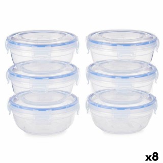Boîte à lunch hermétique Leknes 30105 Transparent Plastique Carré 2,4 L 20 x 11 x 20 cm (12 Unités)