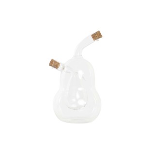 Ensemble salière et poivrier DKD Home Decor 250 ml 14 x 7,5 x 21 cm Naturel Transparent Acacia Verre Borosilicaté