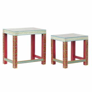 Etagère DKD Home Decor Blanc Naturel Bois de manguier 78 x 15 x 28 cm