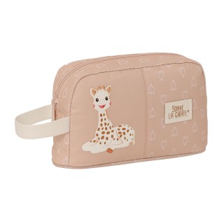 Porte petit déjeuner Thermique Sophie la Girafe Beige 21,5 x 12 x 6,5 cm