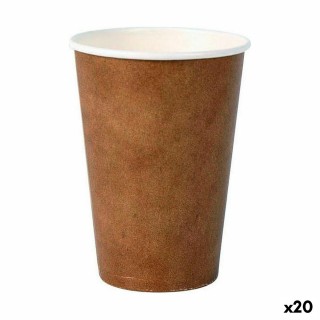 Porte Goûters Algon papier kraft 27 x 12 cm Produits à usage unique 30 Pièces (24 Unités)