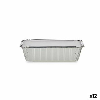 Lot de plateaux pour aliments Kinvara 16153 Jetable Avec couvercle 12 Unités