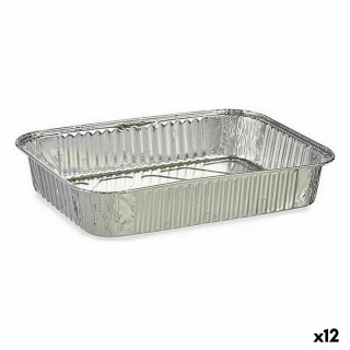 Lot de plateaux pour aliments Kinvara 23241 Jetable Carré 12 Unités