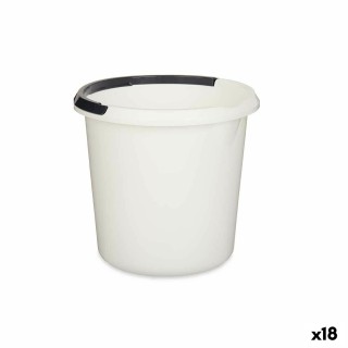 Seau avec poignée Gris Anthracite 10 L (18 Unités)
