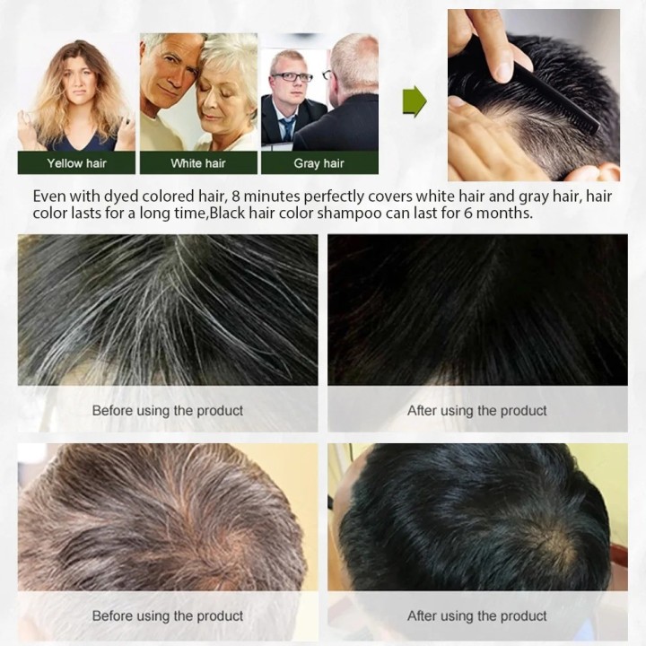 DISAAR Black Color Shampoo 400 ml with Argan Oil