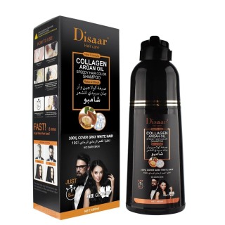 DISAAR Black Color Shampoo 400 ml with Argan Oil