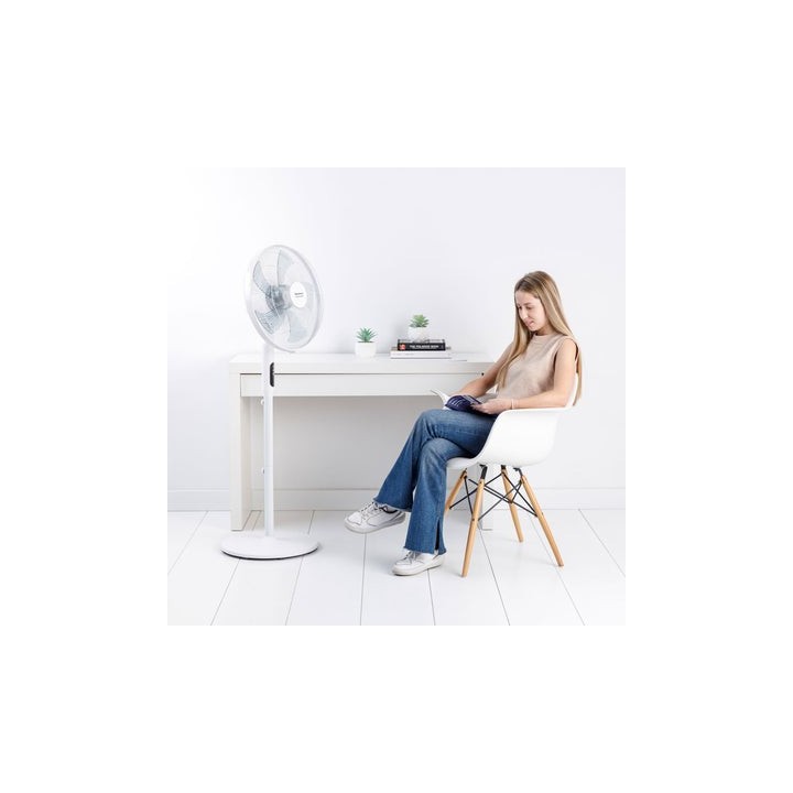 Taurus ICE BRISE SILENT - Ventilateur 2 en 1 sur pied / table blanc diam. 35 & 40 cm
