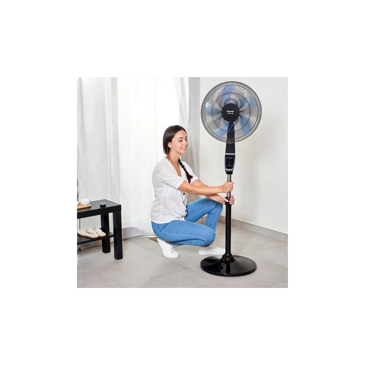 Taurus BOREAL 16 CR DIGITAL - Ventilateur sur pied noir & bleu diam. 40 cm