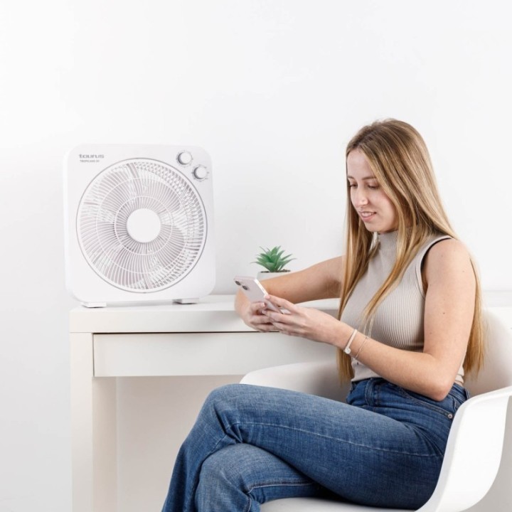 Taurus TROPICANO 3V - Ventilateur de table blanc diam. 30 cm