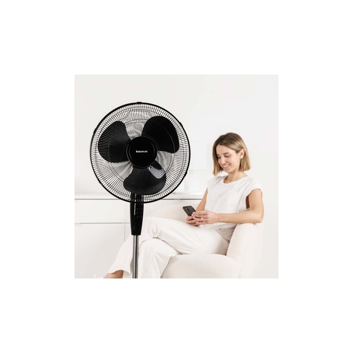 Taurus GRECO 16 CR Elegance - Ventilateur sur pied noir diam. 40 cm