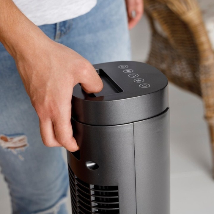 Taurus NEW BABEL DIGITAL - Ventilateur colonne digital noir 50 W