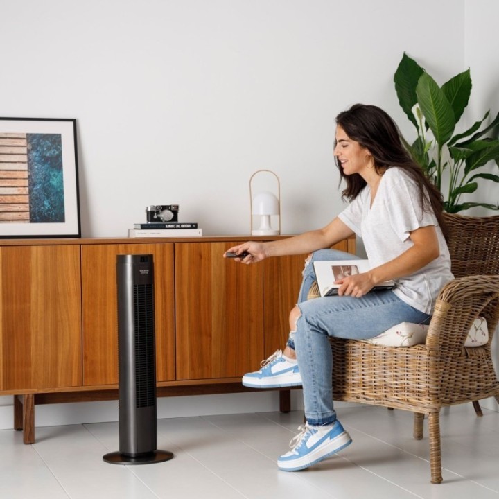 Taurus NEW BABEL DIGITAL - Ventilateur colonne digital noir 50 W