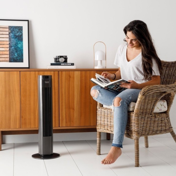 Taurus NEW BABEL DIGITAL - Ventilateur colonne digital noir 50 W