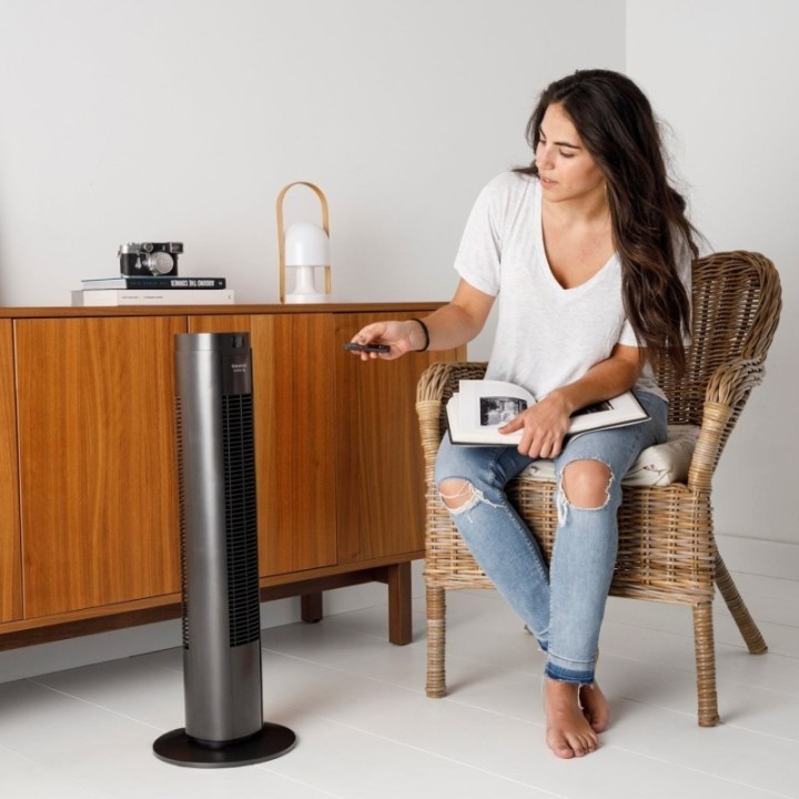 Taurus NEW BABEL DIGITAL - Ventilateur colonne digital noir 50 W