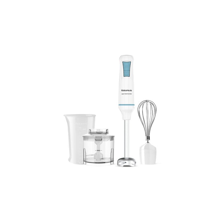 Taurus Mixeur plongeant hachoir & accessoires 1 000 W - Robot 1000 + Inox