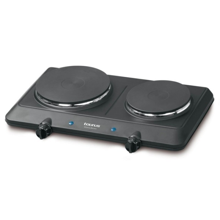 Taurus Réchaud 2 plaques 750 / 1 500 W - Volcano Duo
