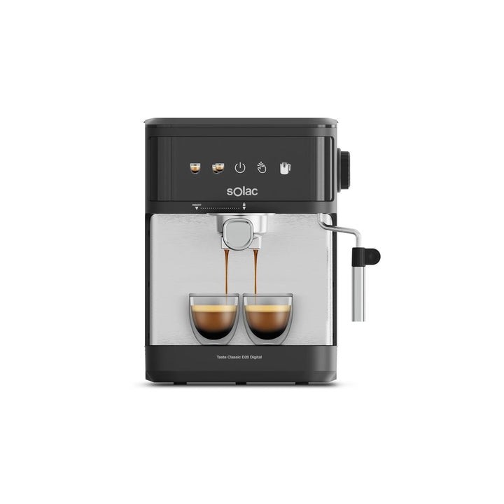 Solac Machine à expresso 20 bars - Taste Classic D20 Inox - CE4421