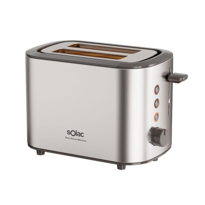 Solac Grille-pain 870 W - Buon Giorno Mini Inox - TL5423