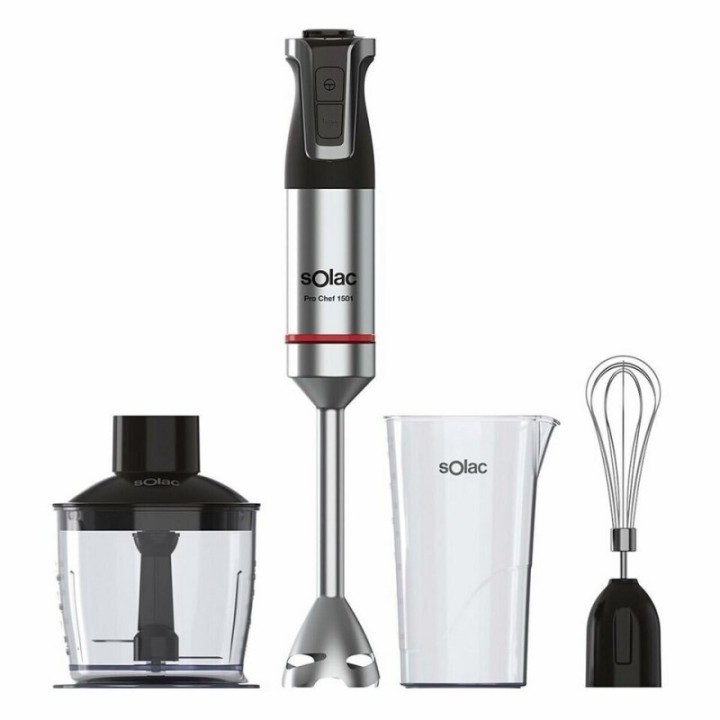 Solac Mixeur plongeant 1500 W & accessoires - Pro Chef 1501 - BA5618