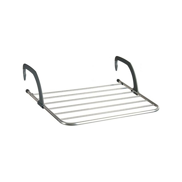 Corde à linge Kipit WR1013D Blanc Argenté Gris clair Gris foncé Aluminium Plastique 62,5 x 50 x 16,5 cm