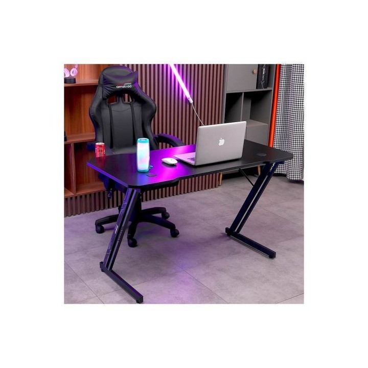 Bureau gaming AMSTRAD AMS DESK120 2Z noir