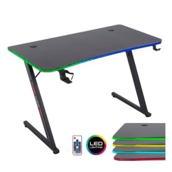 Bureau gaming AMSTRAD AMS DESK120Z LED AURA