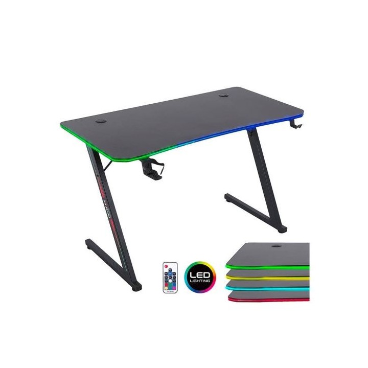 Bureau gaming AMSTRAD AMS DESK120Z LED AURA